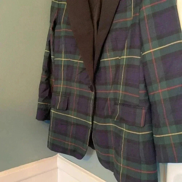 Ralph Lauren Black label womens plaid blazer - size 10 - single button close - Picture 4 of 8
